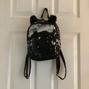 Cat & Jack mini sequence backpack with cat ears